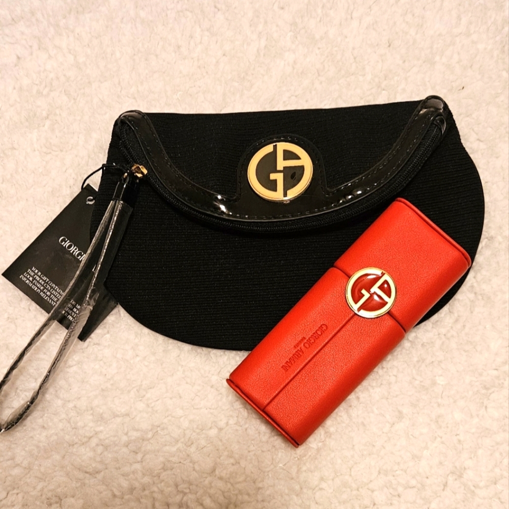 Georgia Armani Beauty Makeup Bag and Brush Container